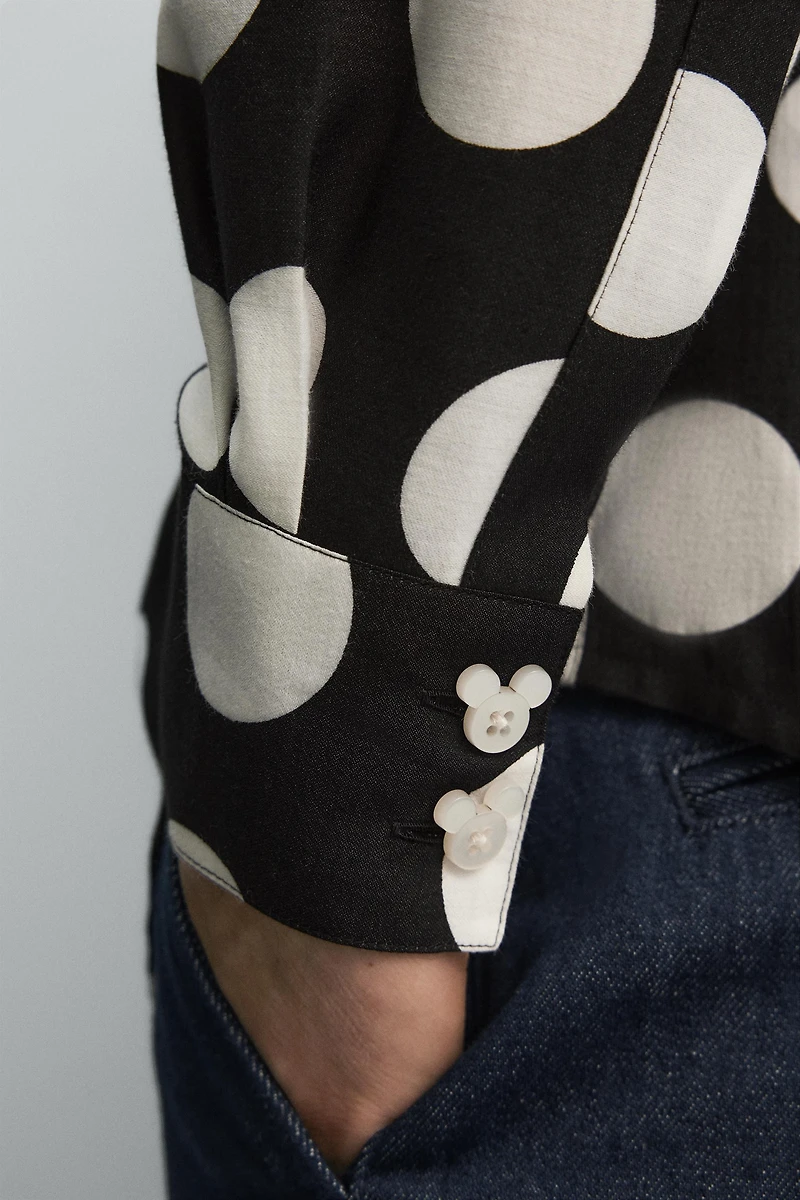 POLKA DOT SHIRT HARRY LAMBERT FOR ZARA X DISNEY