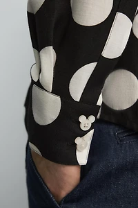 POLKA DOT SHIRT HARRY LAMBERT FOR ZARA X DISNEY
