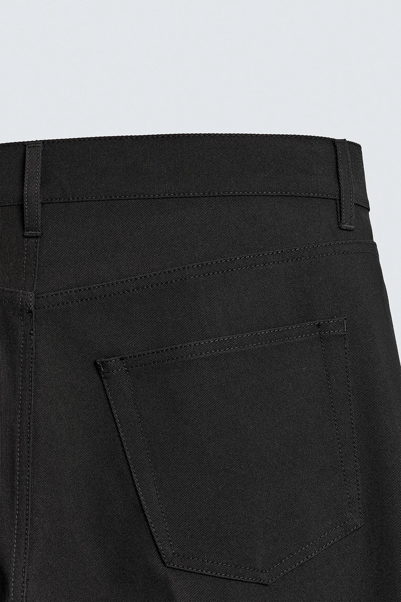 FLARE FIT TEXTURED PANTS