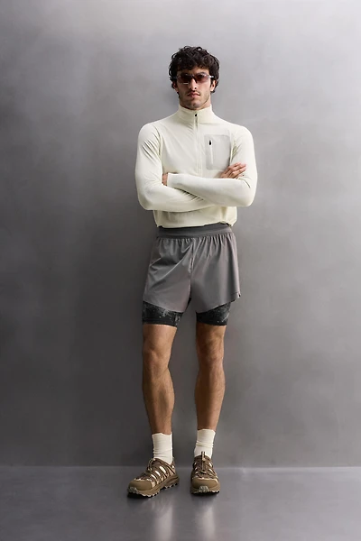 T-SHIRT TECHNIQUE COL ZIPPÉ