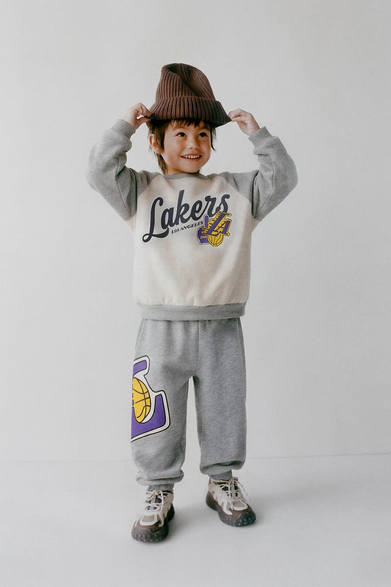 NBA JOGGING SWEATSHIRT AND JOGGER PANTS SET - LOS ANGELES LAKERS
