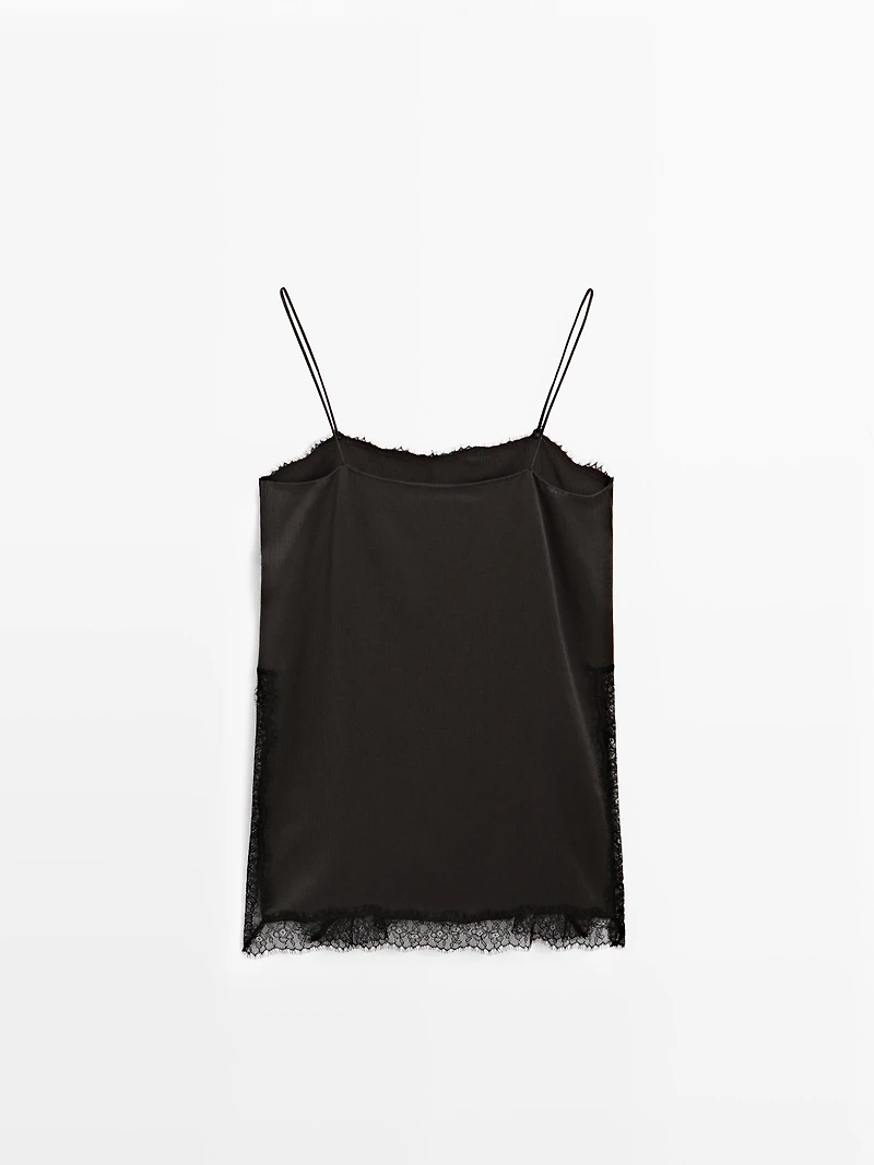 Camisole top with vent details