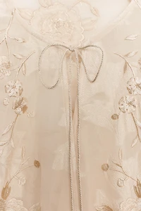 ZW COLLECTION EMBROIDERED FRINGE BLOUSE