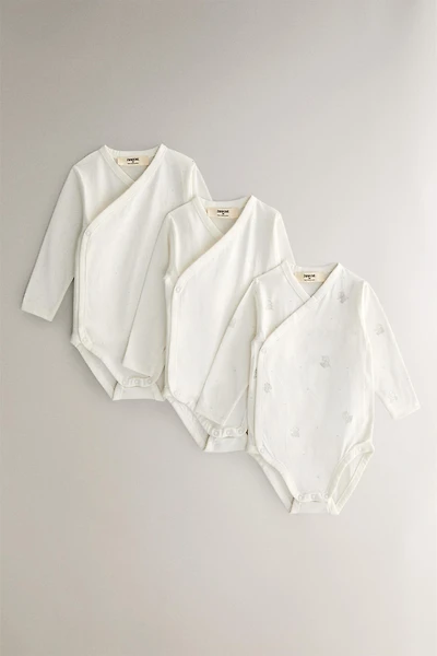 BODY BÉBÉ ÉLÉPHANT (LOT DE 3)