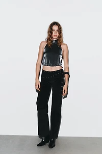 TOP HALTER ÉLASTIQUE