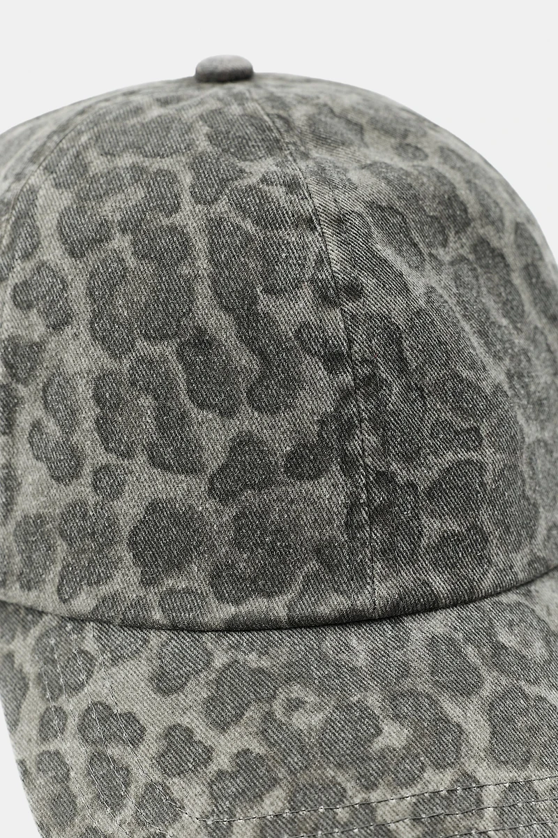 CASQUETTE EN SERGÉ IMPRIMÉ ANIMAL