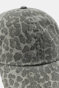 CASQUETTE EN SERGÉ IMPRIMÉ ANIMAL