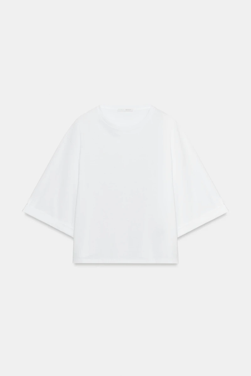 T-SHIRT ASYMÉTRIQUE BOUTON