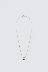 STONE CORD METAL CHAIN