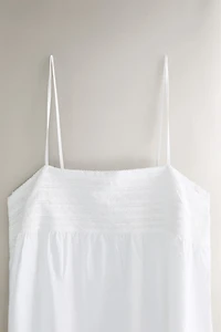 CHEMISE DE NUIT COTON DENTELLE