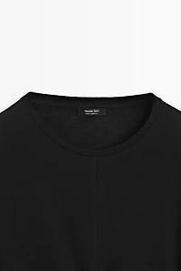 Short sleeve T-shirt with tie detail
