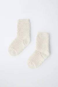 COTTON SILK TEXTURED SOCKS
