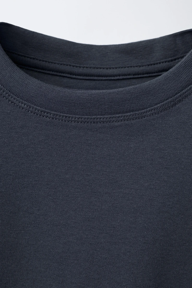 BASIC CROPPED T-SHIRT