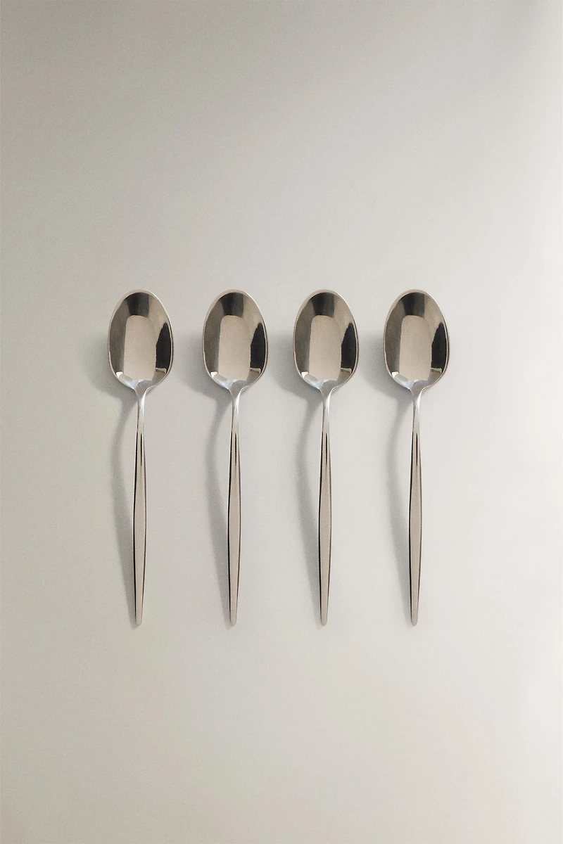 LOT CUILLÈRES À CAFÉ MANCHE FIN (LOT DE 4)