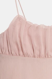 TOP LINGERIE À FRONCES