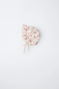 FLORAL EYELET BONNET