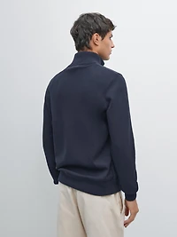 Veste bi-matière matelassée et en maille