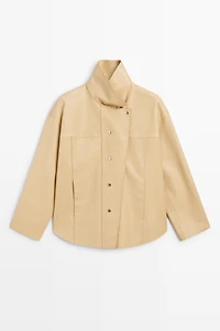 Nappa leather shirt
