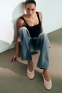 CROCHET BALLET FLATS