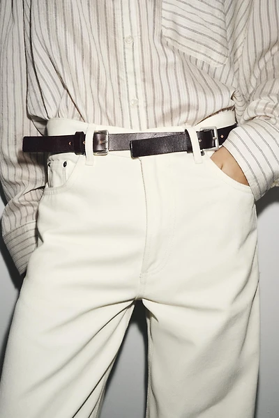 CEINTURE EN CUIR À BOUCLE MULTIPOSITION