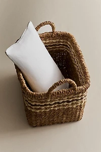 RECTANGULAR STRIPED BASKET