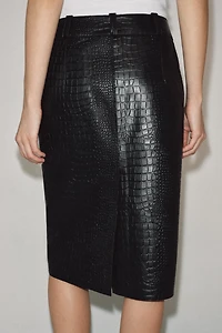 ZW COLLECTION LIMITED EDITION COCO LEATHER SKIRT