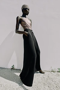 GOLD BUTTON PALAZZO PANTS