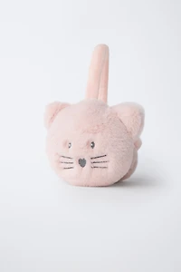 FAUX FUR MOUSE EAR MUFFS