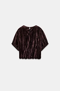 TOP BOULE EN VELOURS