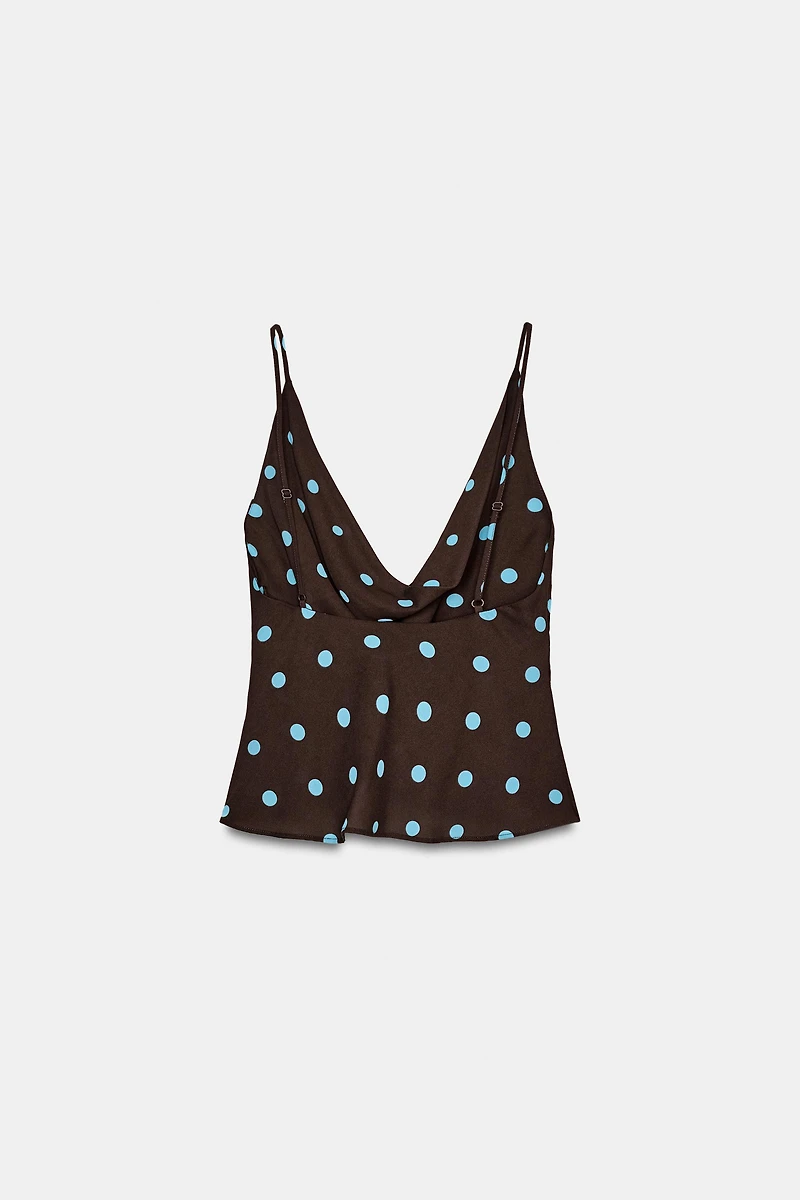 TOP FLUIDE À POIS