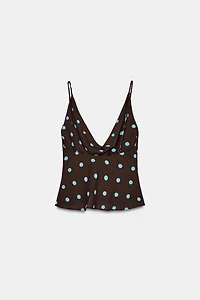 TOP FLUIDE À POIS