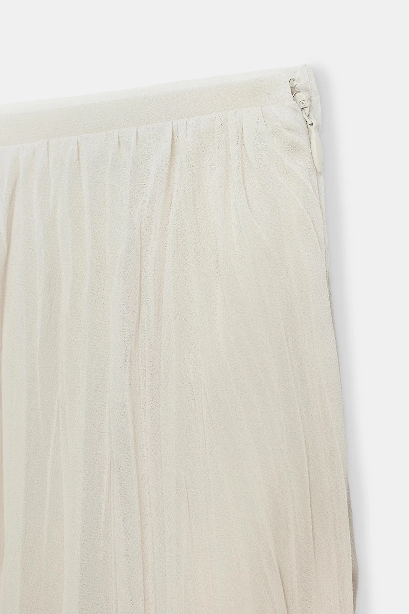ZW COLLECTION PLEATED MIDI SKIRT