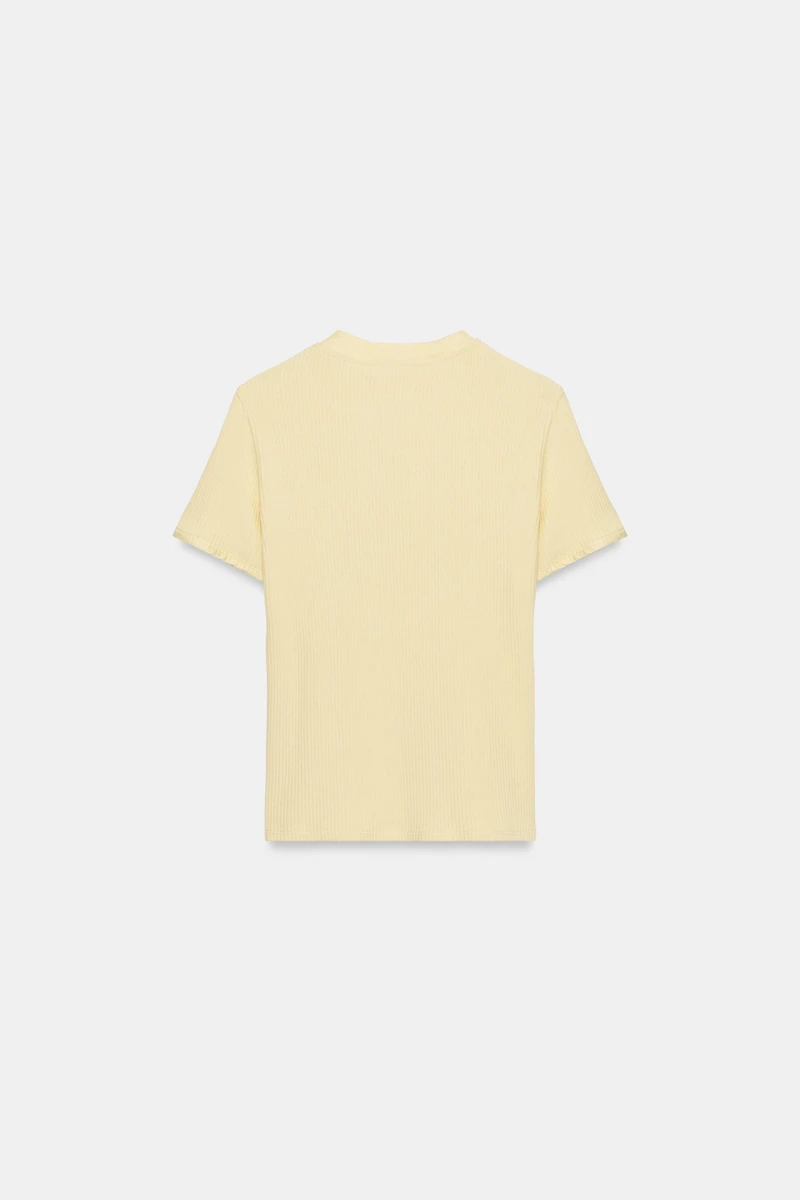 COTTON BUTTON T-SHIRT