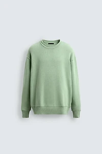 REVERSE EFFECT COTTON SWEATER