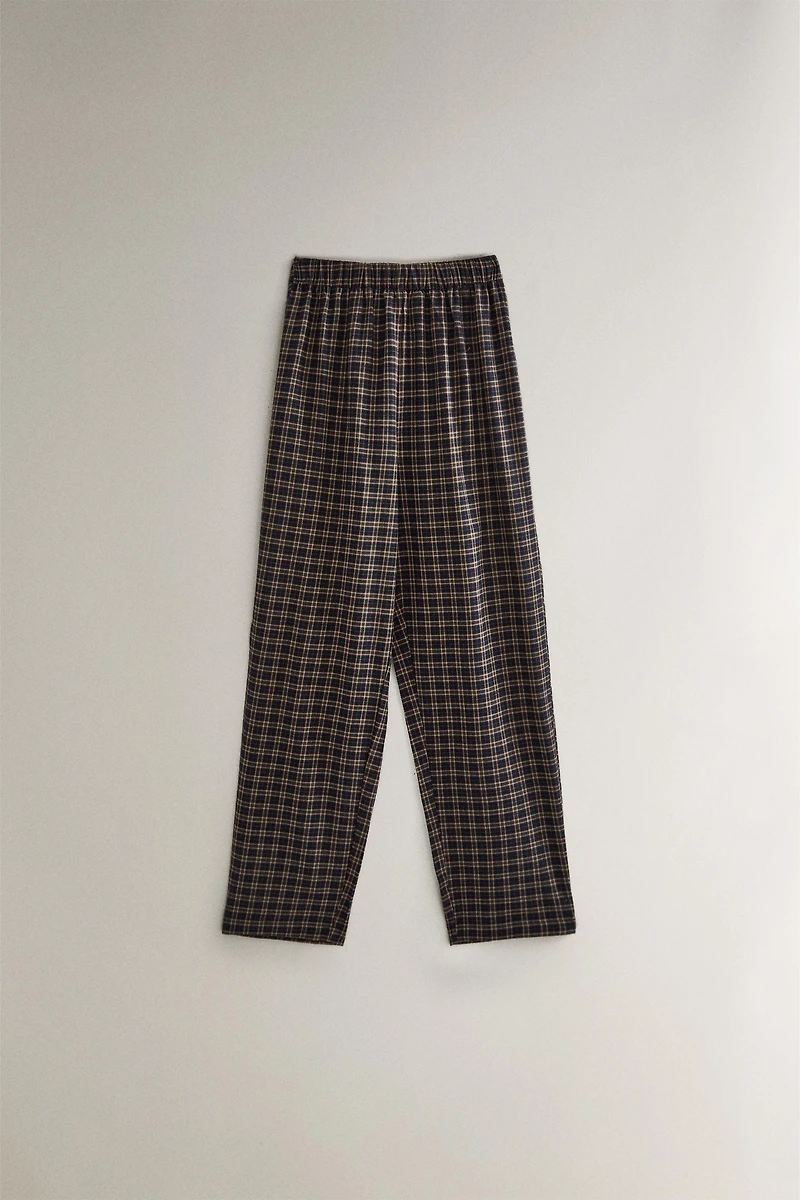 CHECK FLANNEL CHRISTMAS PAJAMA SET (SET OF 2)