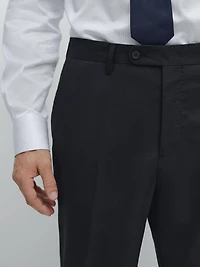 Wool blend suit trousers