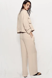 FLOWY ELASTIC WAIST PANTS