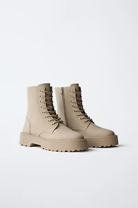 LACE-UP ANKLE BOOTS