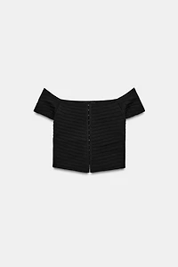 KNIT CORSET TOP