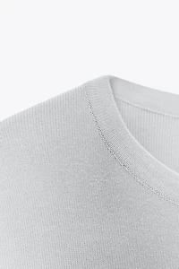 TOP OVERSIZE EN MAILLE UNIE