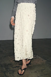 BEADED MIDI SKIRT ZW COLLECTION
