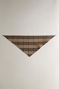 CHECK COTTON PET BANDANA
