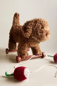 KIDS’ PLUSH TOY DOG WITH WHEELS
