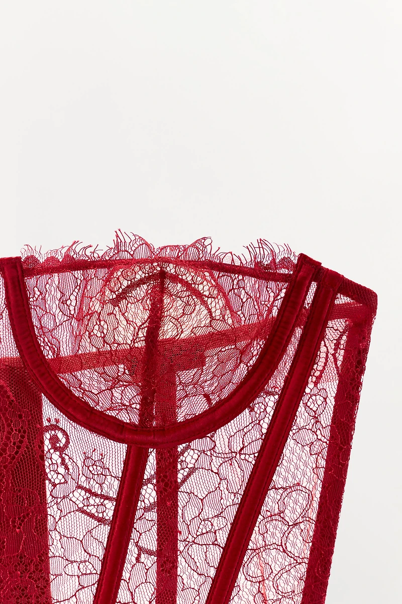 LACE UNDERWIRE CORSET