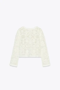 CROCHET BUTTON JACKET