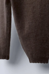 100% CASHMERE BAGGY PANTS