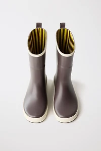COLOR BLOCK RAIN BOOTS