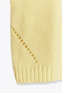 OVERSIZED SHORT SLEEVE KNIT SWEATER