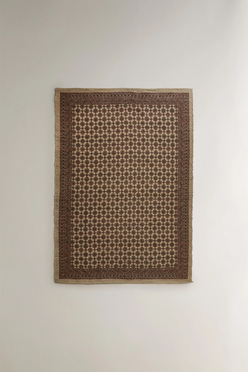 PRINTED JUTE AREA RUG