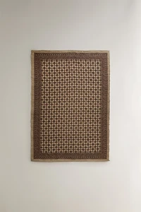 PRINTED JUTE AREA RUG